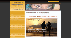 Desktop Screenshot of 1001geschichte.de